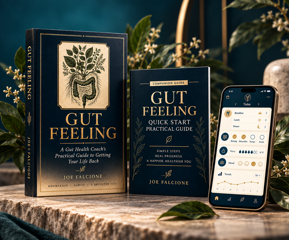The Gut Feeling complete system with book, guide, and tracker